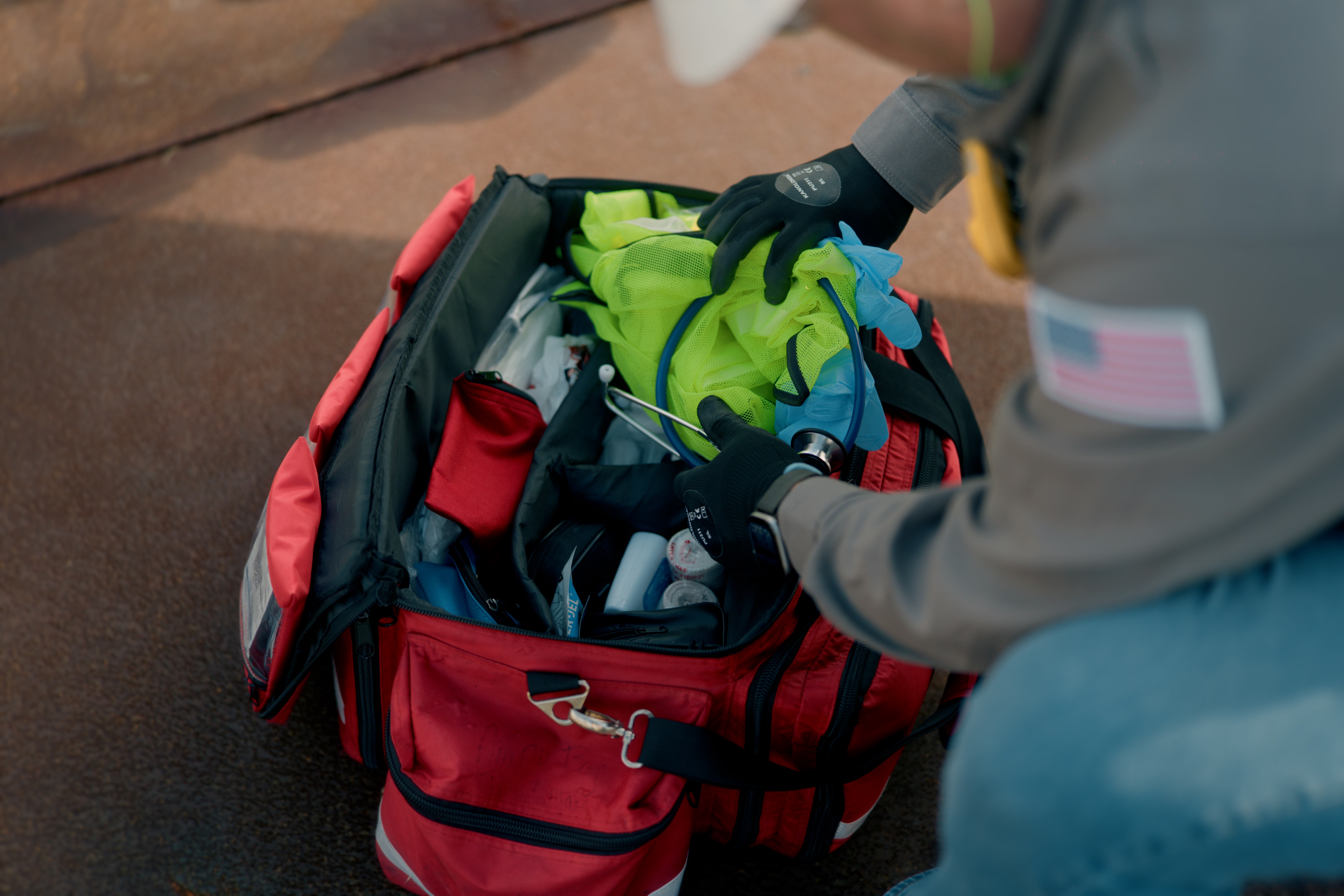 Opening the Trauma Bag