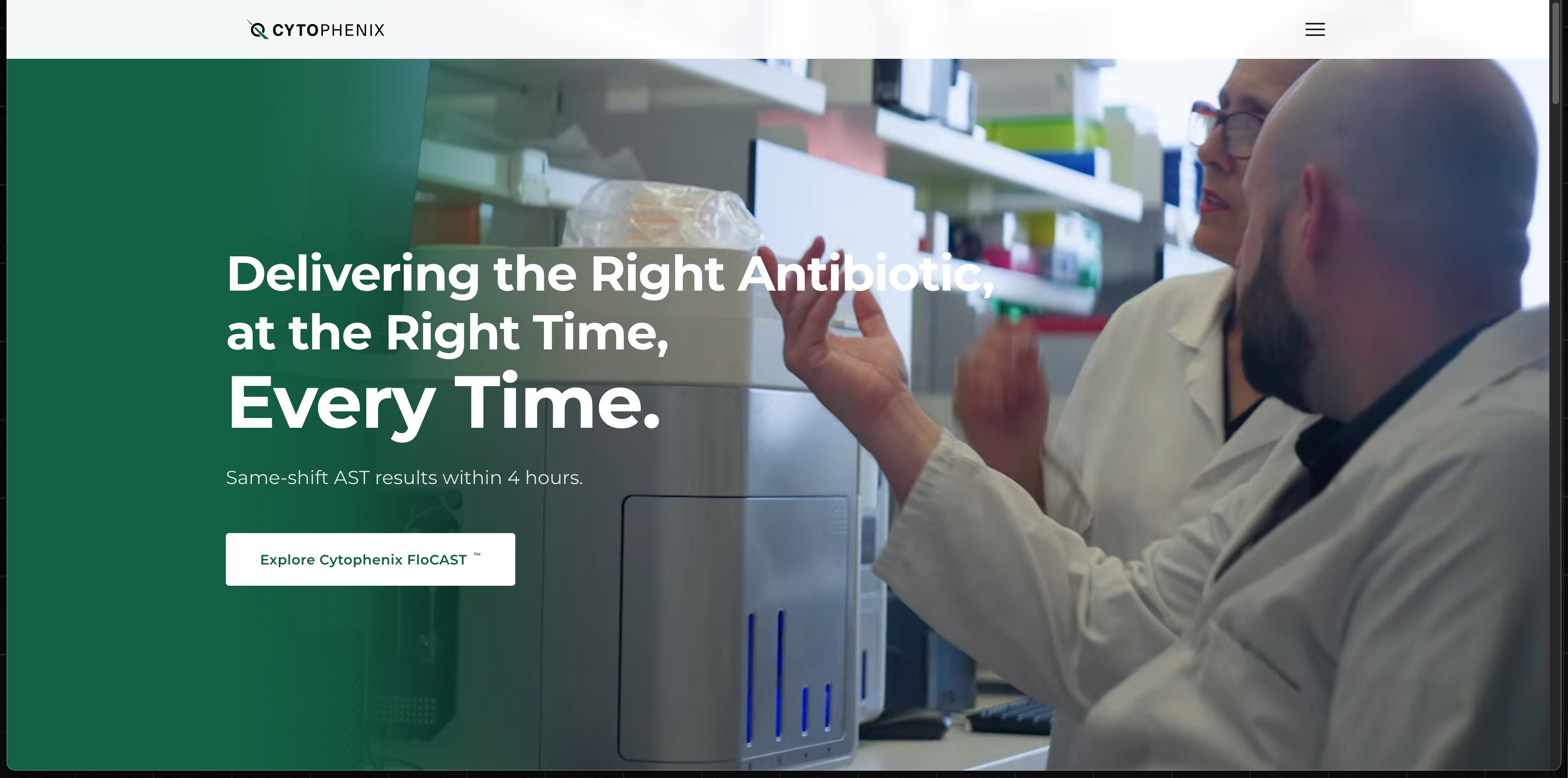 Cytophenix — Rapid Antimicrobial Susceptibility Testing