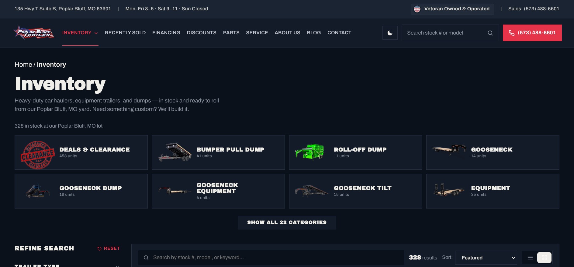 Inventory Page