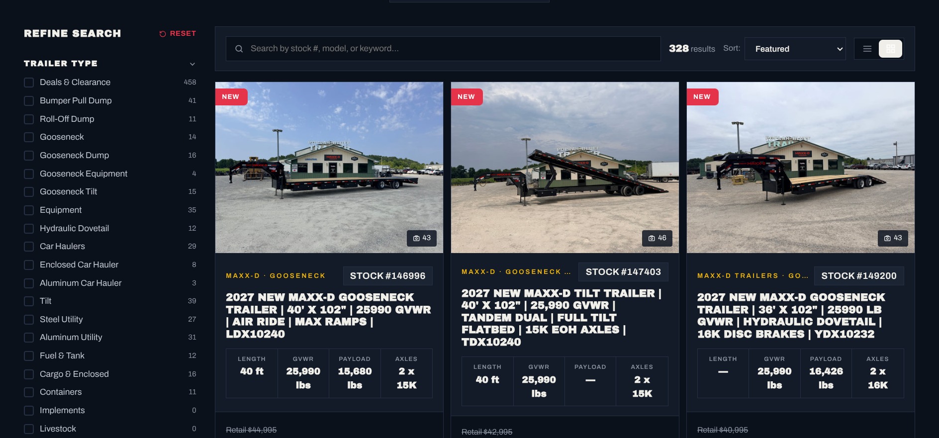 Inventory Search and Filters