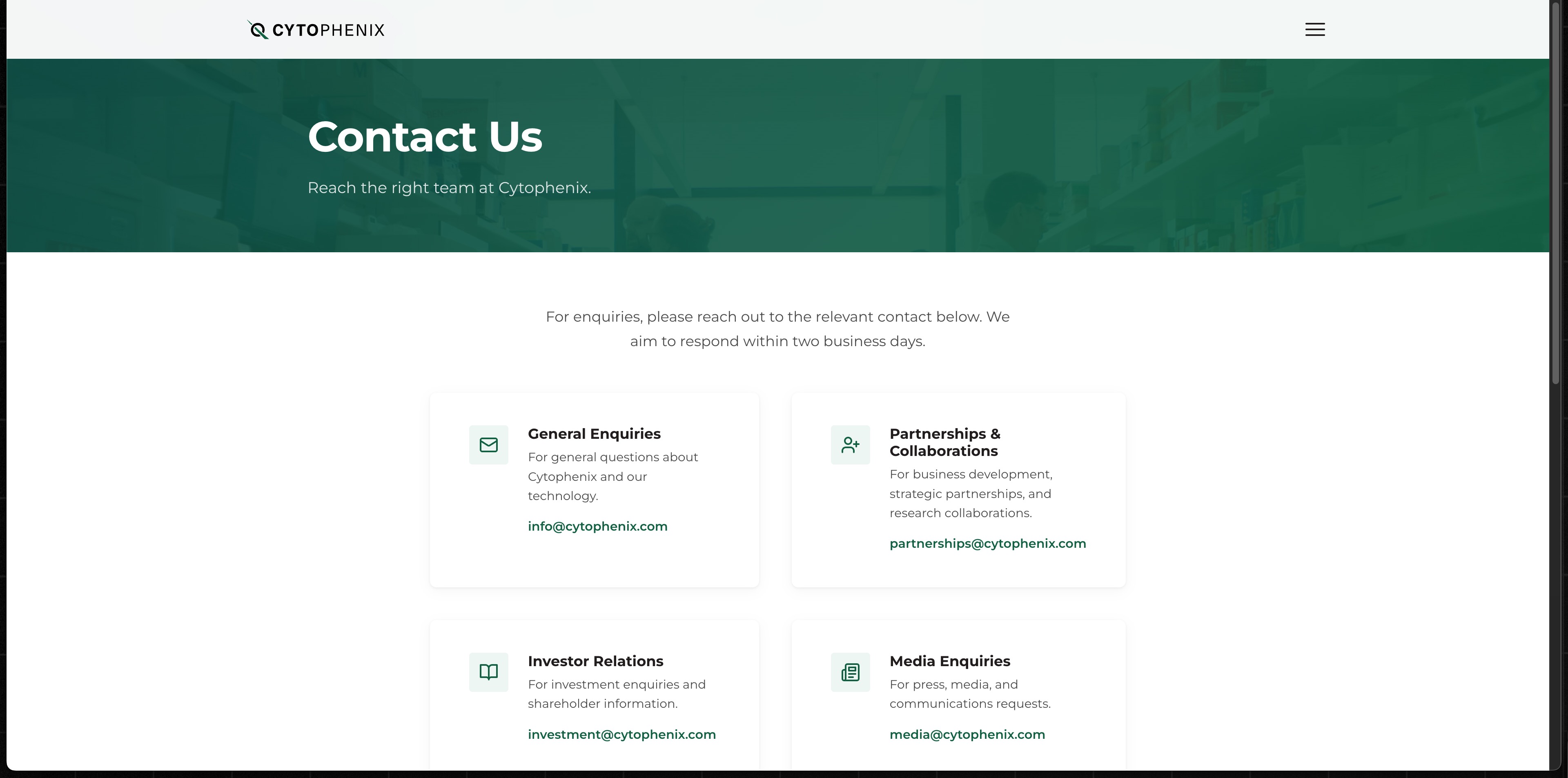 Contact Page